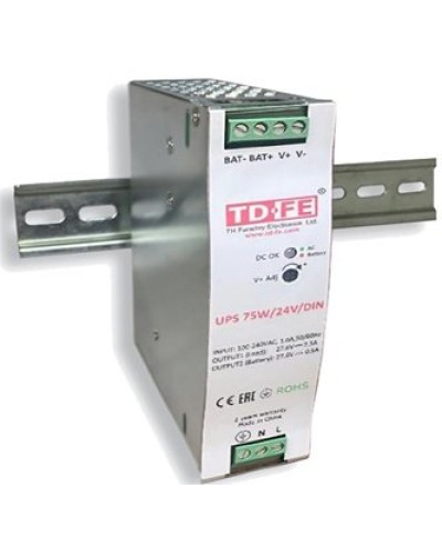 UPS 75W/24V/DIN. Блок бесперебойного питания. FARADAY в Барнауле