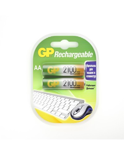 GP 210AAHC AA (GP 210AAHC-2DECRC2), упак. 2 шт.. Перезаряжаемые аккумуляторы. GP Batteries в Барнауле