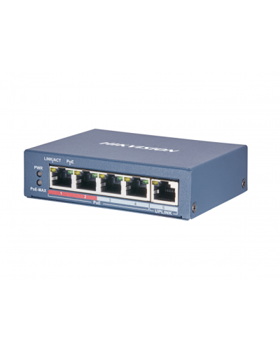DS-3E0105P-E(B). Коммутатор с питанием POE. Hikvision в Барнауле