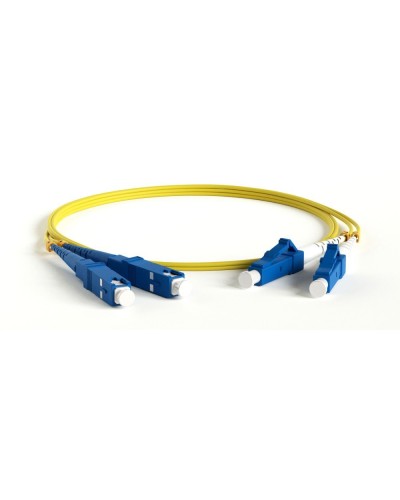 FC-D2-9-LC/UR-SC/UR-H-15M-LSZH-YL. Патч-корд волоконно-оптический одномодовый. Hyperline в Барнауле