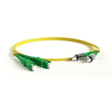 FC-D2-9-SC/AR-ST/AR-H-3M-LSZH-YL. Патч-корд волоконно-оптический одномодовый. Hyperline