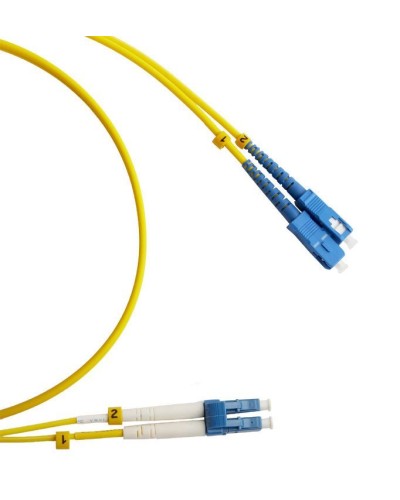 FC-D2-9-LC/UR-SC/UR-H-2M-LSZH-YL. Патч-корд волоконно-оптический LC/UPC-SC/UPC. Hyperline в Барнауле