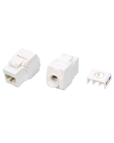 KJ8-8P8C-C6-180-TLS-WH. Вставка Keystone Jack RJ-45. Hyperline в Барнауле