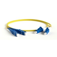 FC-D2-9-LC/AR-SC/AR-H-3M-LSZH-YL. Патч-корд волоконно-оптический LC-SC. Hyperline