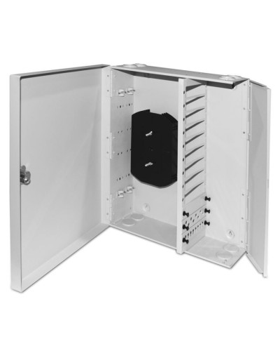 FO-WBX-12xSLT-W140H42-96UN-GY. Кросс оптический настенный. Hyperline в Барнауле