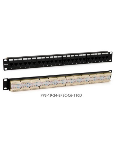 PP3-19-24-8P8C-C6-110D. Патч-панель 19. Hyperline в Барнауле