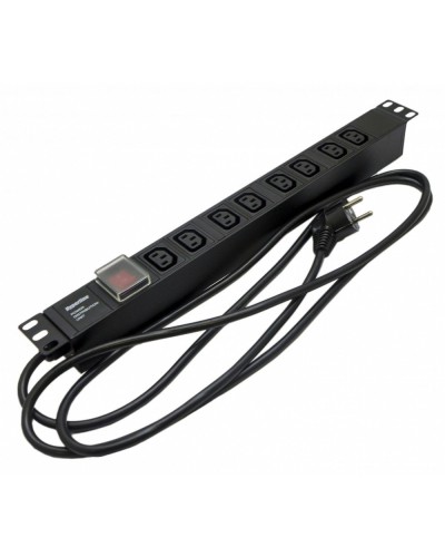 SHE19-8IEC-S-2.5EU. Блок розеток 19. Hyperline в Барнауле