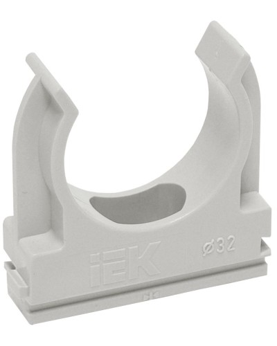 Держатель с защёлкой D20 серый ELASTA (100 шт) (CTA10D-CF20-K41-100). Держатель с защёлкой. IEK в Барнауле