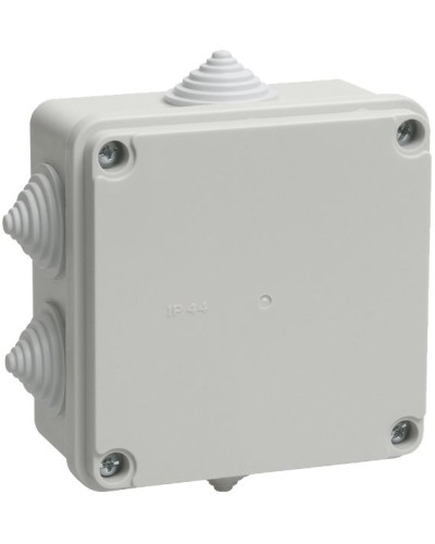 Коробка распаячная КМ41234 100х100х50 открытой проводки IP55 6 гермовводов серая (UKO11-100-100-050-K41-55). Коробка распаячная безгалогенная (HF). IEK в Барнауле