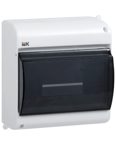 Корпус пластиковый КМПн 2/6 IP30 белый KREPTA 3 (MKP42-N-06-30-09). Щиток модульный с прозрачной дверцей, настенный. IEK в Барнауле