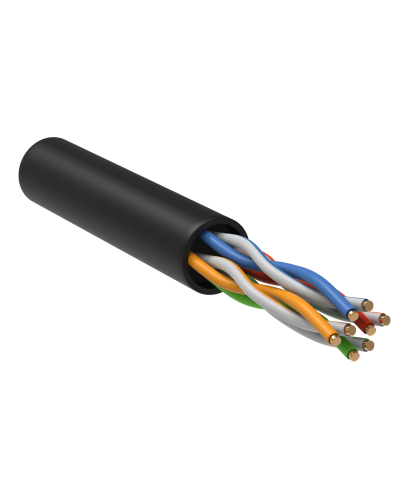 GENERICA U/UTP кат.5E 24AWG 4 пары LDPE черный (BC3-C5E04-139-305-R-G). Кабель «витая пара» (LAN) для структурированных систем связи. IEK в Барнауле