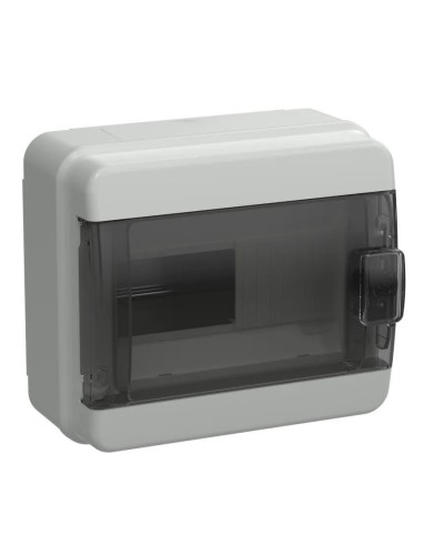 Корпус пластиковый КМПн-8 IP65 TEKFOR (TF5-KP72-N-08-65-K03-K02). Корпус модульный пластиковый черная прозрачная дверь. IEK в Барнауле