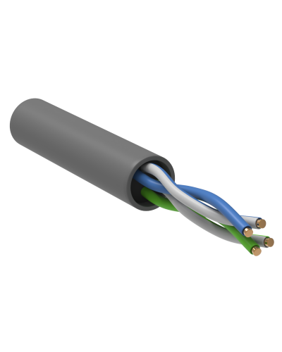 GENERICA U/UTP кат. 5E 100МГц 2 пары PVC INDOOR серый (BC1-C5E02-111-305-G). Кабель «витая пара» (LAN) для структурированных систем связи. IEK в Барнауле