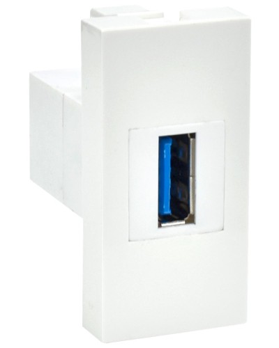 Розетка USB A 3.0 PRIMER РКЮ-10-00-П белый IEK (PR-KK40D-RU-0-1-A3-K01). Розетка USB. IEK в Барнауле