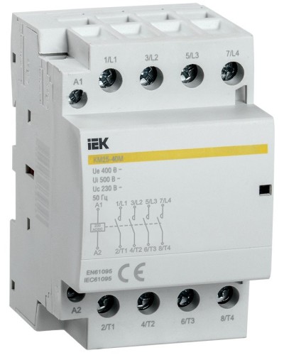 Контактор модульный КМ25-40М AC/DC (MKK21-25-40). Контактор модульный. IEK в Барнауле