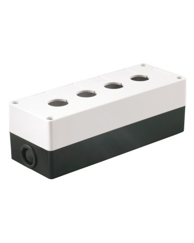 Корпус КП104 для кнопок 4 места белый (BKP10-4-K01). Корпус для кнопочных постов. IEK в Барнауле