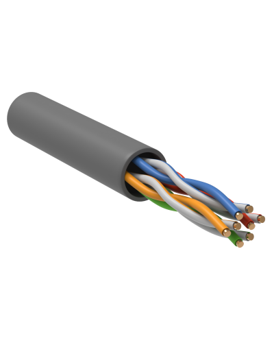 GENERICA U/UTP кат.5E 24AWG 4 пары PVC серый (BC1-C5E04-111-305-R-G). Кабель «витая пара» (LAN) для структурированных систем связи. IEK в Барнауле