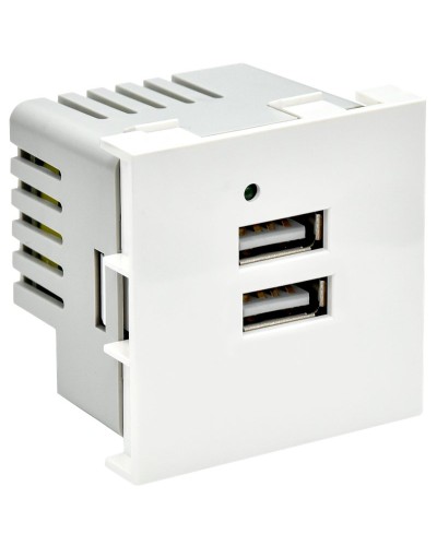 Розетка USB A+A 4,2А PRIMER РКЮ-23-40-П белый IEK PR-KK40D-RU-0-2-AA-K01). Розетка USB. IEK в Барнауле