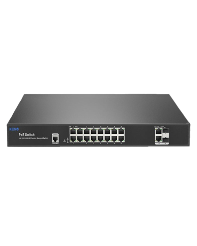 KN-SW1602SFP/M2. Коммутатор с питанием по PoE. KENO в Барнауле