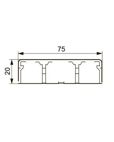 Короб DLPlus 75х20 (030033): Кабель-канал в Барнауле