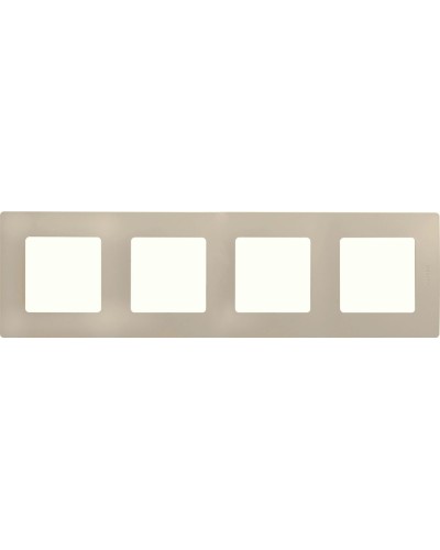 Рамка 4 поста ETIKA, слоновая кость (672514). Рамка. LegranD в Барнауле