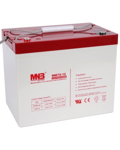 MNB MM 75-12. Аккумулятор герметичный свинцово-кислотный. MNB в Барнауле