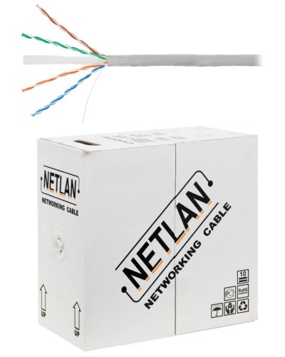 U/UTP 4pair, Cat6, Solid, In, PVC (EC-UU004-6-PVC-GY). Кабель «витая пара» (LAN) для структурированных систем связи. NETLAN в Барнауле
