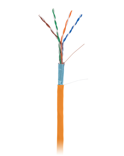 F/UTP 4pair, Cat5e, In, LSZH (EC-UF004-5E-LSZH-OR). Кабель «витая пара» (LAN) для структурированных систем связи. NETLAN в Барнауле