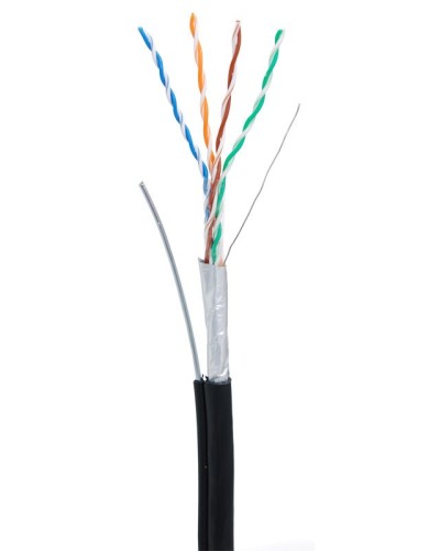 F/UTP 4pair, Cat5e, Out, Sw (EC-UF004-5E-PE-SW-BK). Кабель «витая пара» (LAN) для структурированных систем связи. NETLAN в Барнауле