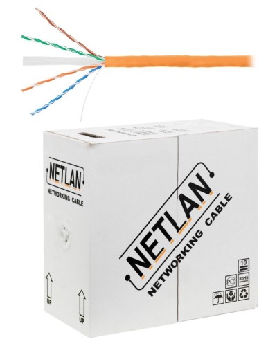 U/UTP 4pair, Cat6, Solid, In, LSZH (EC-UU004-6-LSZH-OR). Кабель «витая пара» (LAN) для структурированных систем связи. NETLAN в Барнауле