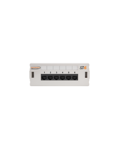 NMC-WP06UE2-GY. Патч-панель настенная 6 портов, Кат.6. NIKOMAX в Барнауле