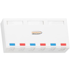 NMC-MB6P-ST-WT. Корпус настенной розетки. NIKOMAX