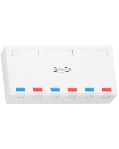 NMC-MB6P-ST-WT. Корпус настенной розетки. NIKOMAX в Барнауле