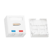 NMC-MB2P-ST-WT. Корпус настенной розетки. NIKOMAX
