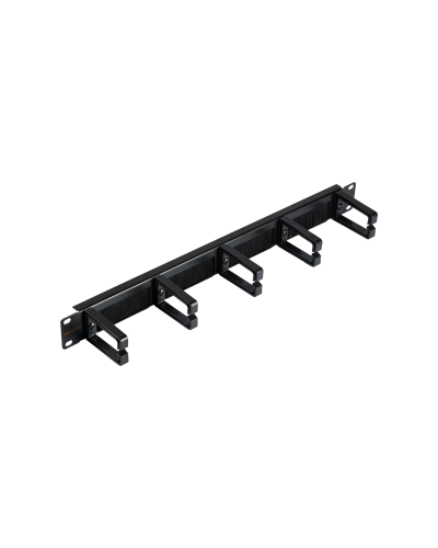 NMC-OP530HB-1U-BK-2 (2 шт). Кабельный органайзер 19 с щёточным вводом. NIKOMAX в Барнауле