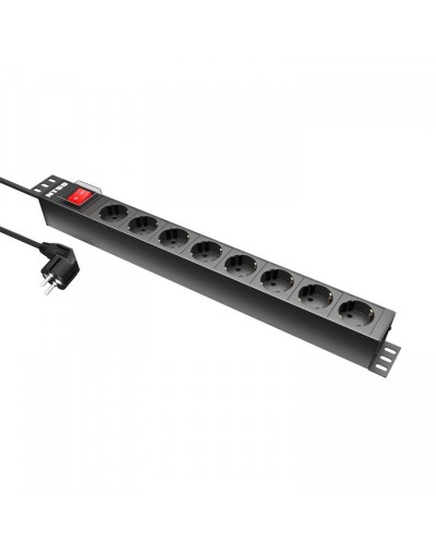 NTSS-PDU-DA2034 гор.размещ. 8xSchuko базовые 16A Schuko 1.8м. Блок розеток 19. NTSS в Барнауле