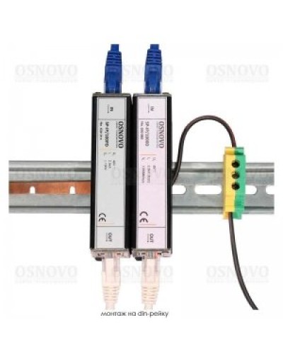 SP-IP/100D. Устройство грозозащиты цепей Ethernet. OSNOVO в Барнауле