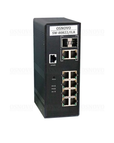 SW-80822/ILR. Коммутатор 10-портовый Gigabit Ethernet с PoE. OSNOVO в Барнауле