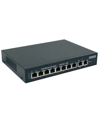 SW-20820(120W). Коммутатор 10-портовый  Gigabit Ethernet с PoE. OSNOVO в Барнауле