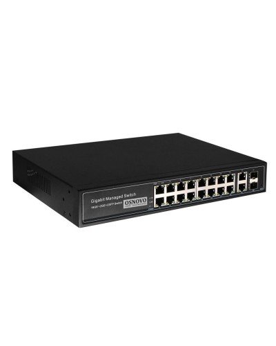 SW-8182/L(300W). Коммутатор 16-портовый  Gigabit Ethernet с PoE. OSNOVO в Барнауле