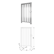 Praktika К-10-Н правая. Калитка полноростовая. OXGARD