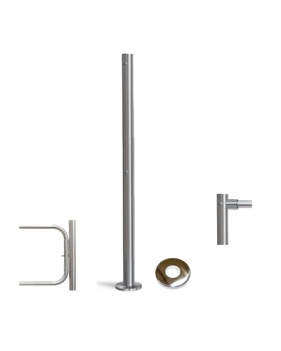 PERCo-BH02 2-15 с крышкой. Стойка с отверстием под стопорный механизм поворотной секции и с 2-мя отверстиями для крепления патрубков на стороне, противоположной створке. PERCo в Барнауле