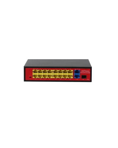 PND-16P-2G1F Lite (180W). Коммутатор неуправляемый 18-портовый с PoE. Polyvision в Барнауле