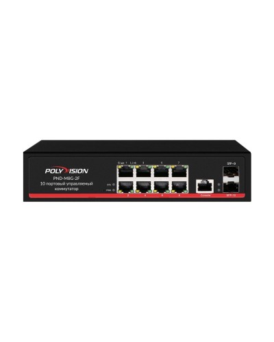 PND-M8GP-2F(150). Коммутатор управляемый оптический 10 портовый. Polyvision в Барнауле