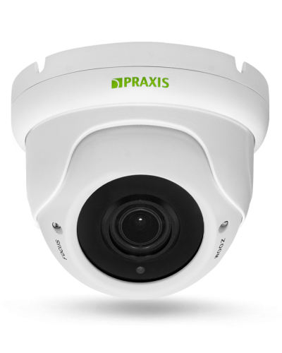 PP-7141IP 2.8-12 AUDIO. Видеокамера IP купольная. Praxis в Барнауле