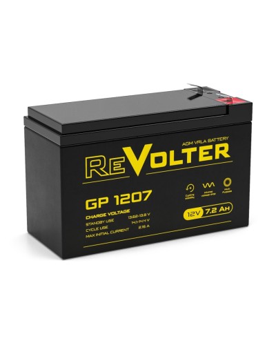 Revolter GP 1207. Аккумулятор автомобильный герметичный свинцово-кислотный. Revolter в Барнауле