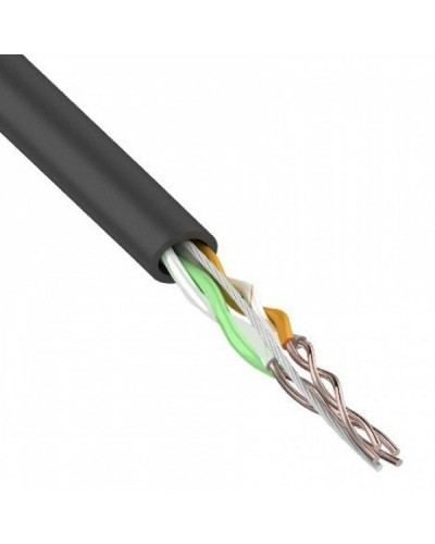 U/UTP, CAT 5e, PE, 2PR, 24AWG, OUTDOOR, SOLID, черный, 305м, REXANT (01-0025). Кабель «витая пара» (LAN) для структурированных систем связи. Rexant в Барнауле