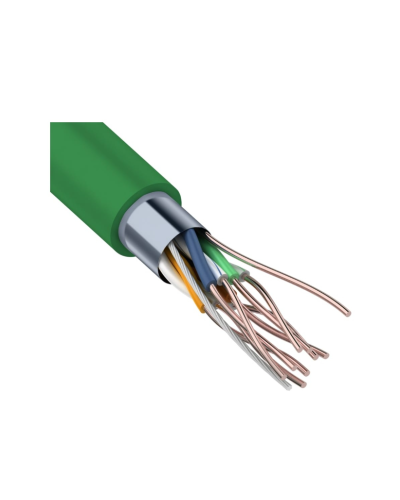 F/UTP, CAT 5e, нг(А)-LSLTx, 4х2х0,52мм, 24AWG, INDOOR, SOLID, зеленый, 305м REXANT (01-0161). Кабель «витая пара» (LAN) для структурированных систем связи. Rexant в Барнауле