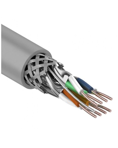 S/FTP, CAT 7, PVC, 4PR, 23AWG, INDOOR, SOLID, серый, 305 м, REXANT (01-0542). Кабель «витая пара» (LAN) для структурированных систем связи. Rexant в Барнауле