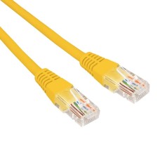 Патч-корд U/UTP CAT 6, RJ45-RJ45, 26AWG, LSZH, желтый, 0.3м REXANT (02-0295-03). Патч-корд UTP. Rexant